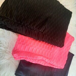 3 pairs never been worn booty shaping leggings. Large size